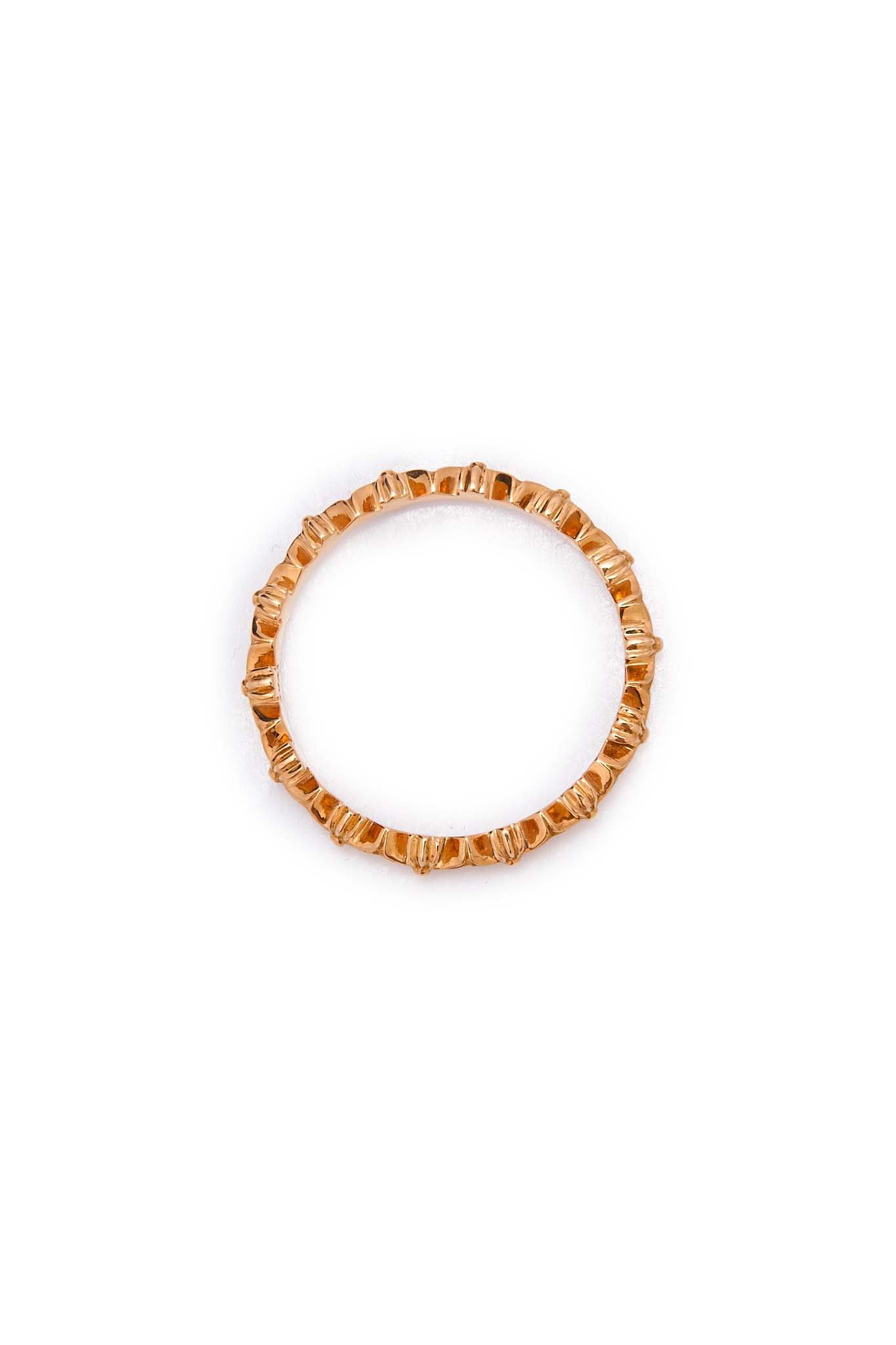 Chrome Hearts 22K Gold Tiny E Band Ring - Xia Office