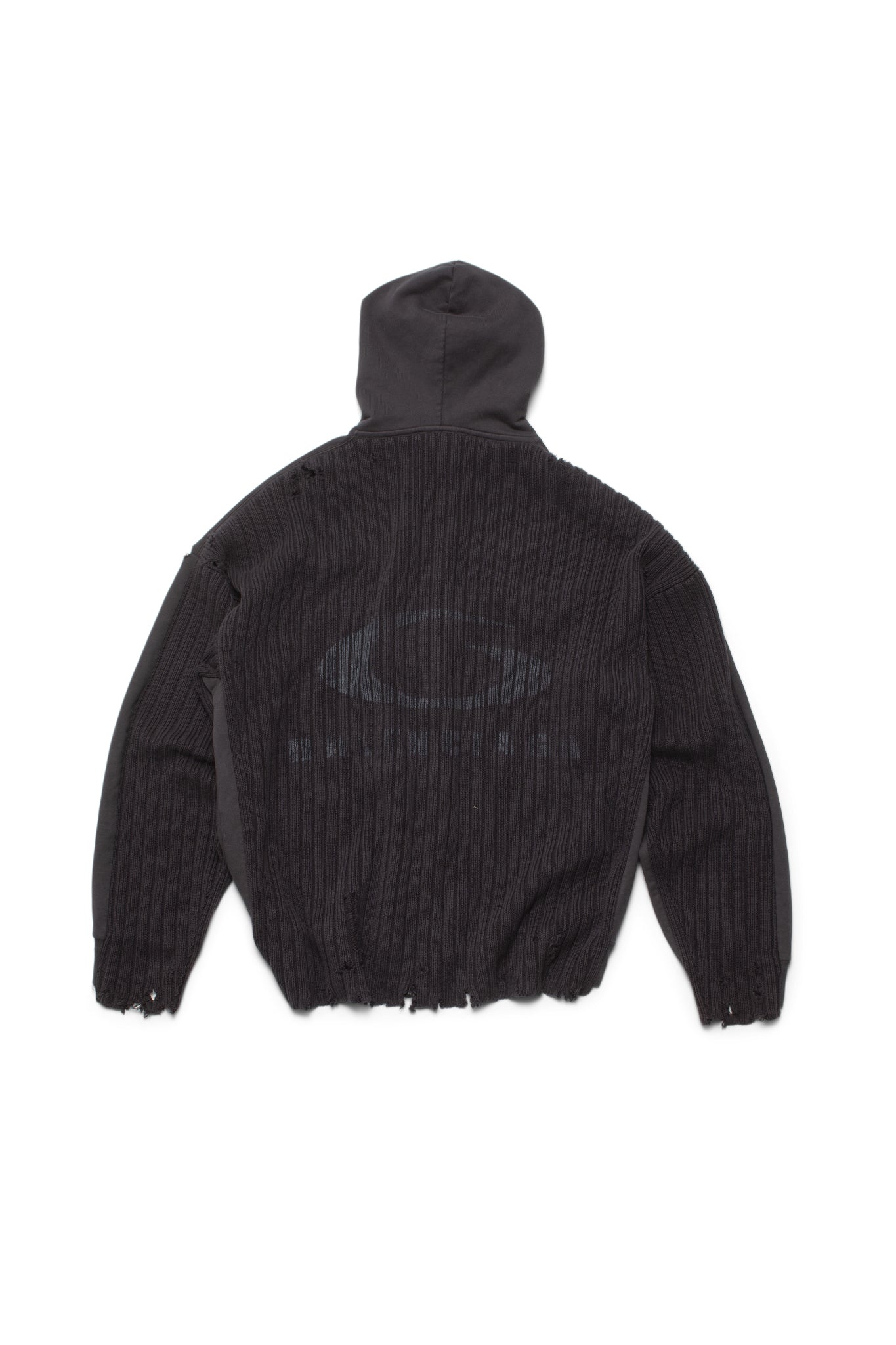 Balenciaga Men Patched Hooded Sweatshirt - Xia Office