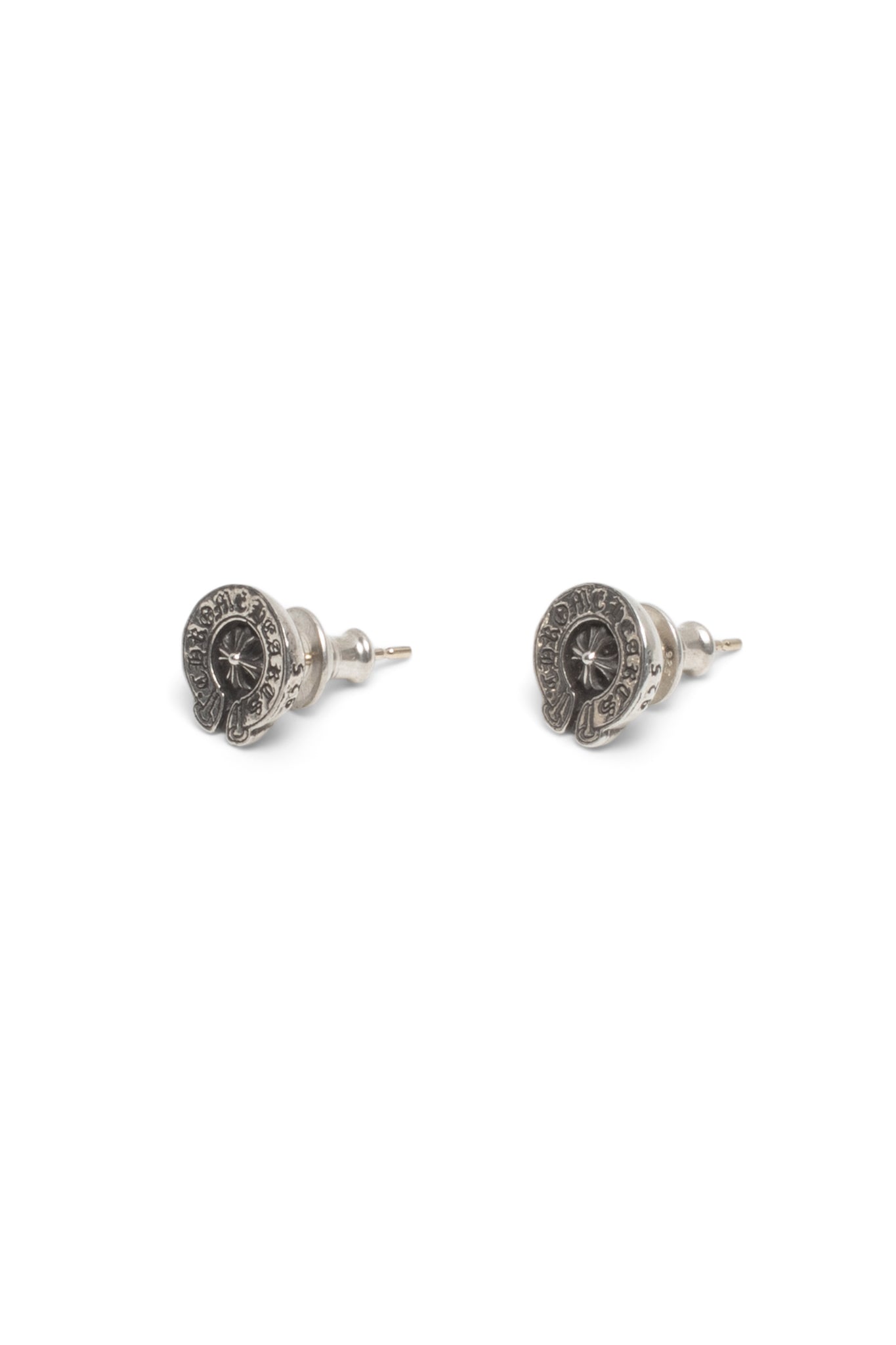 Chrome Hearts Cross Horseshoe Ear-studs - Xia Office