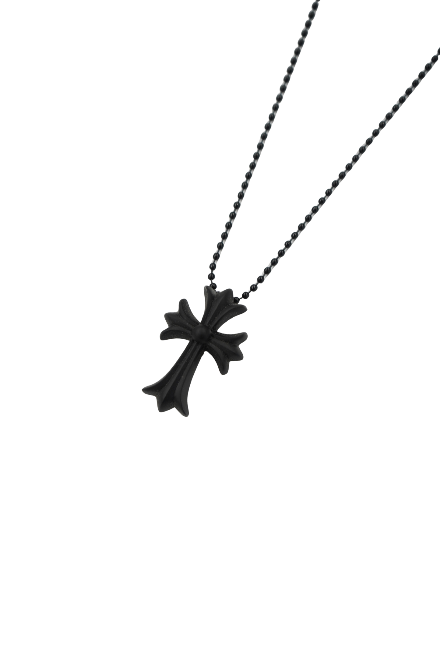Chrome Hearts Silichrome Cross Necklace