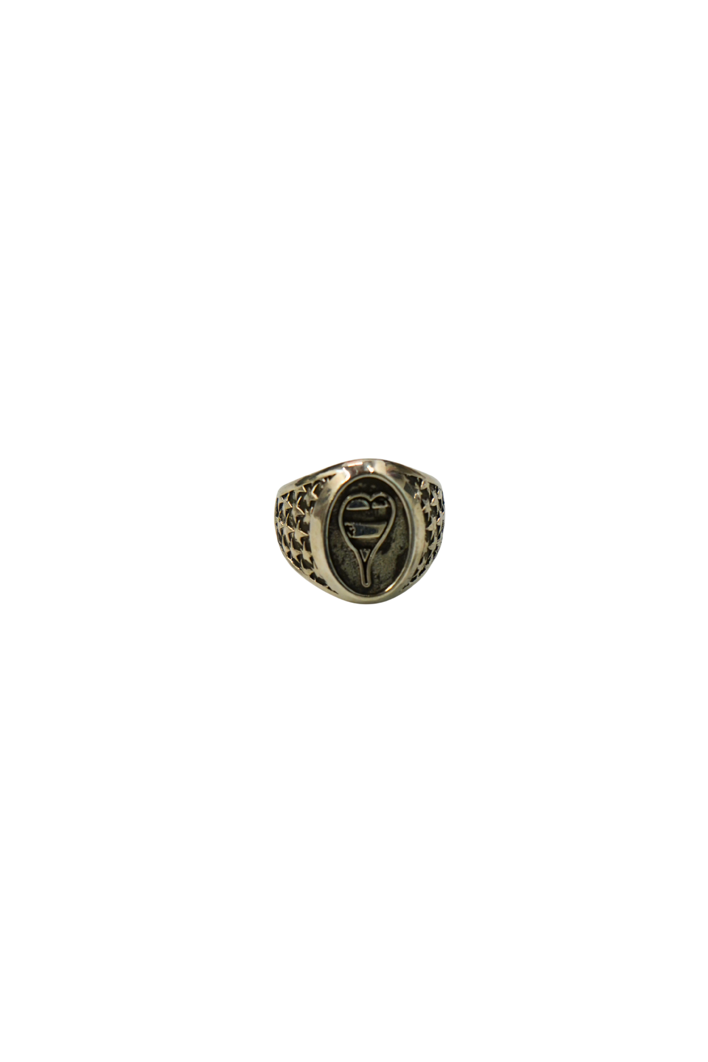 Chrome Hearts Matty Boy Varsity Heart Ring - Xia Office