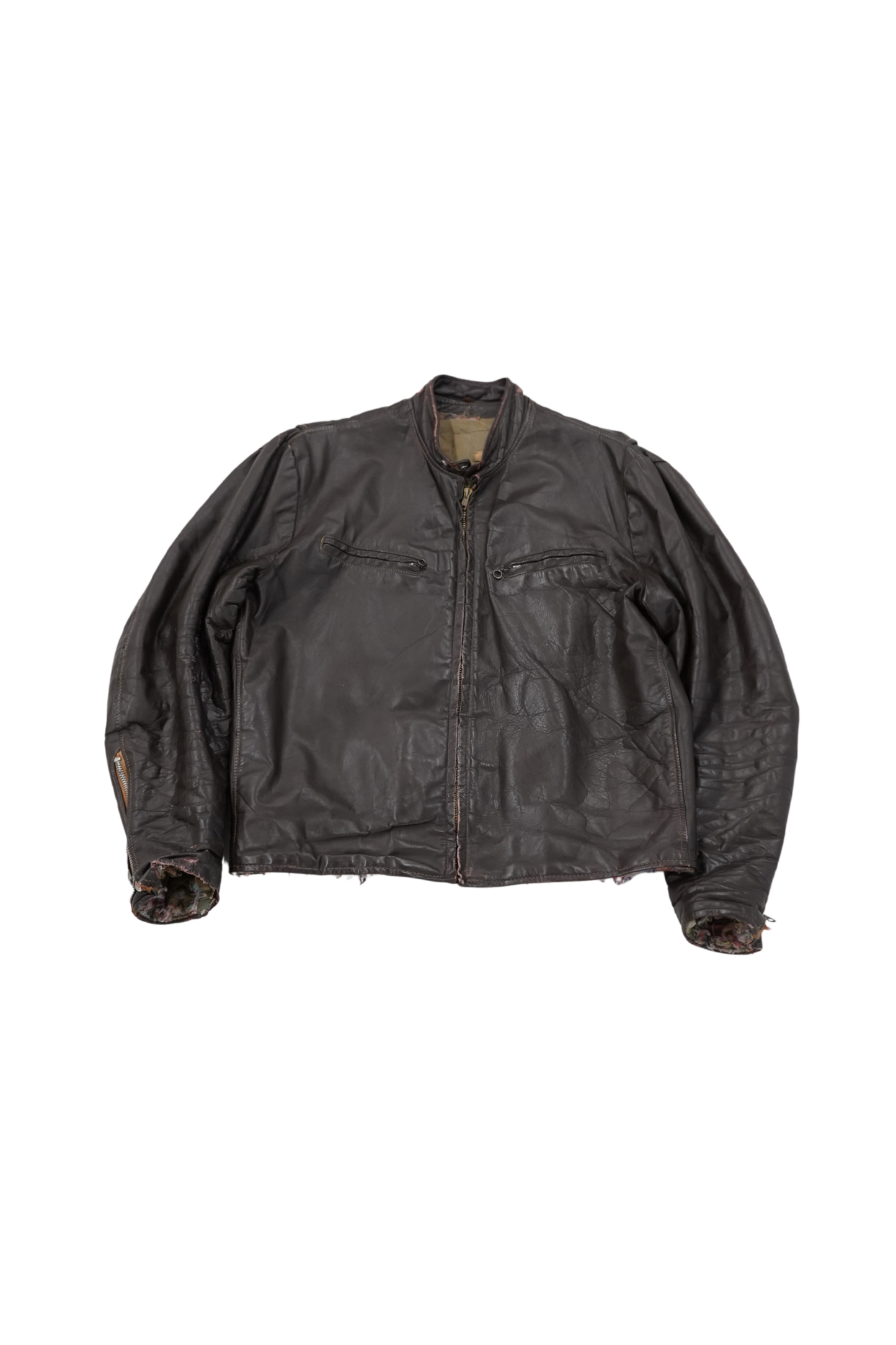 1950s Cafe Racer Leather Jacket