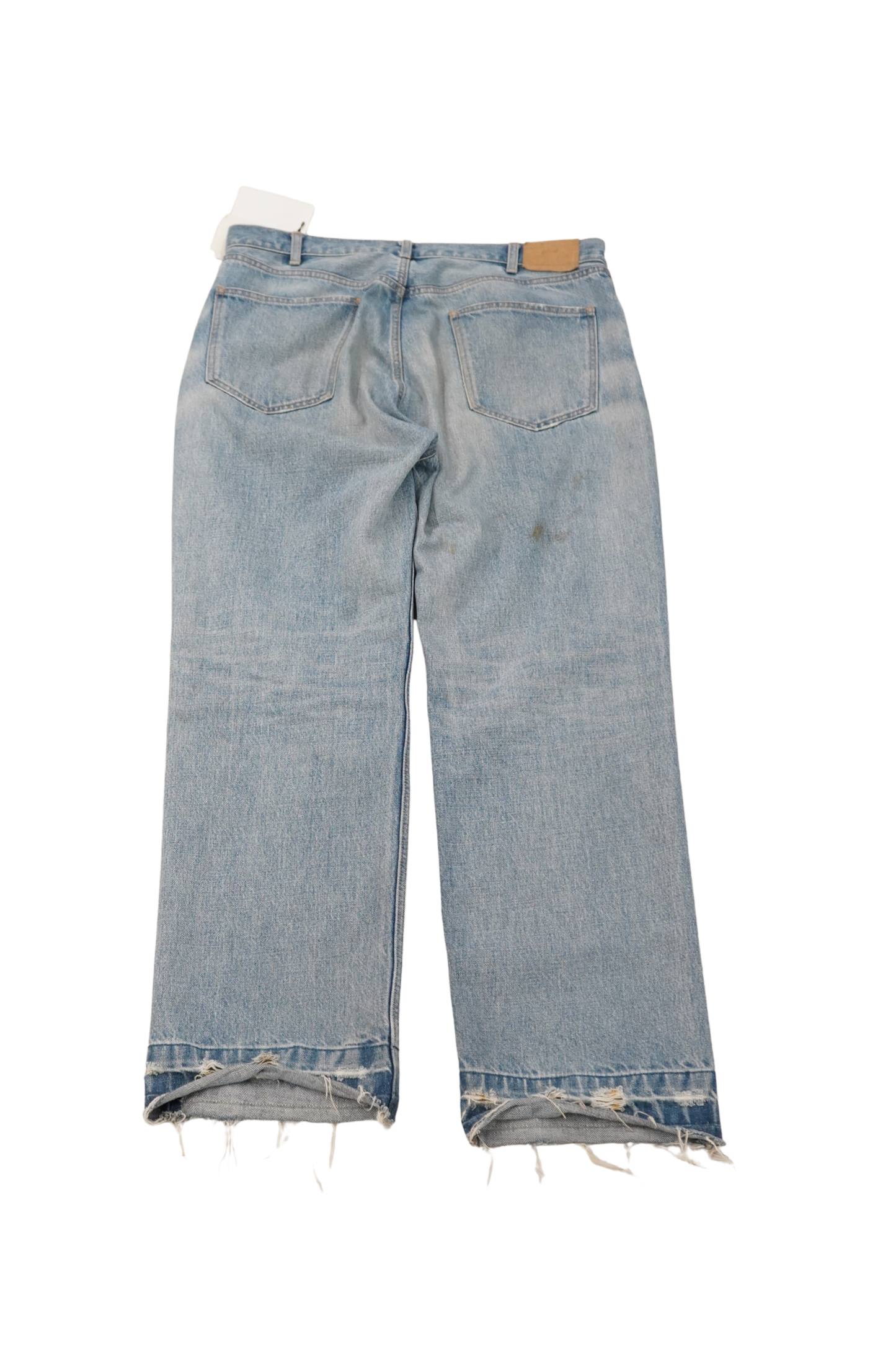 Celine Unhemmed Denim Jeans