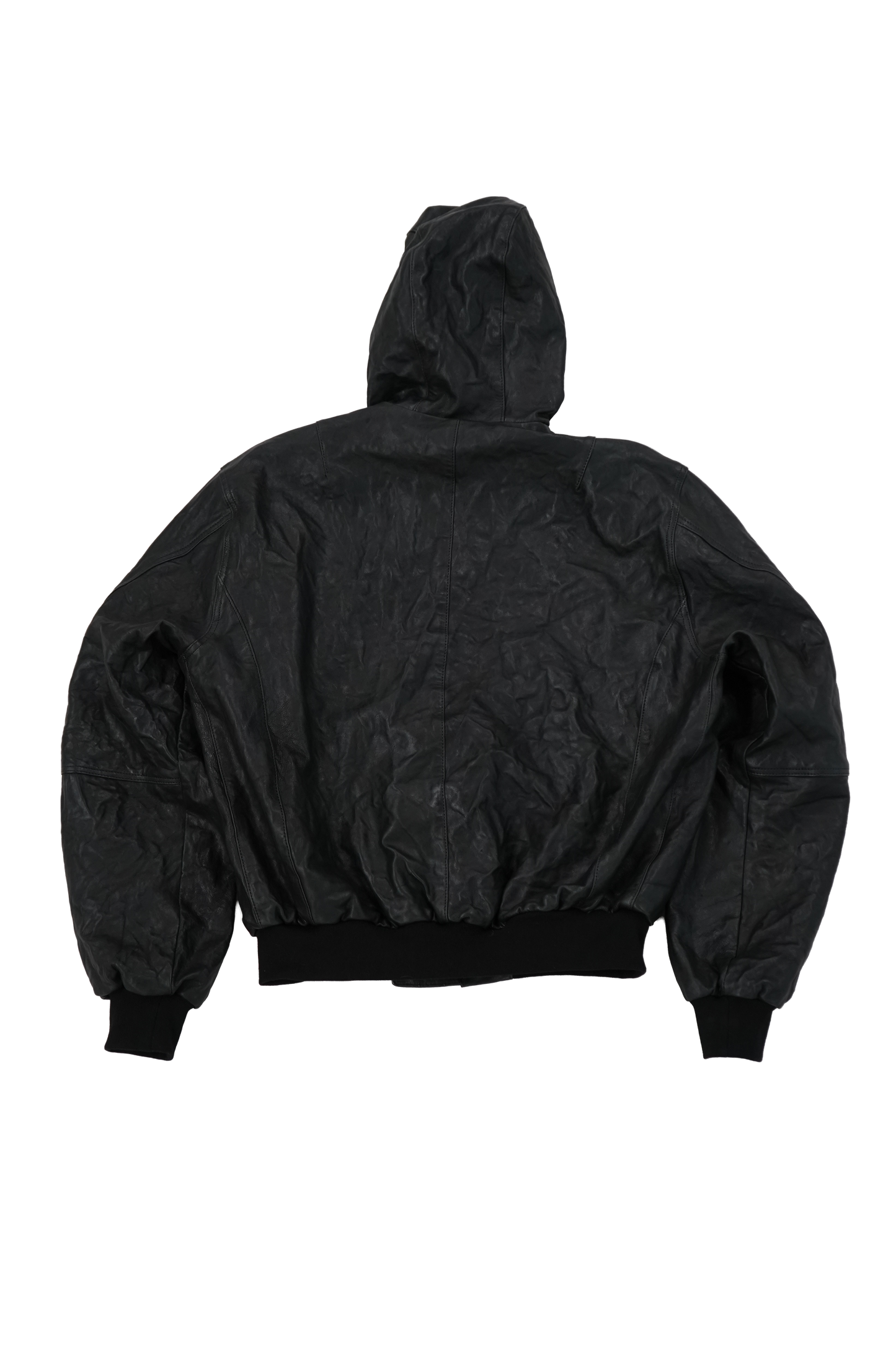 Alexander Digenova Hooded Leather Bomber