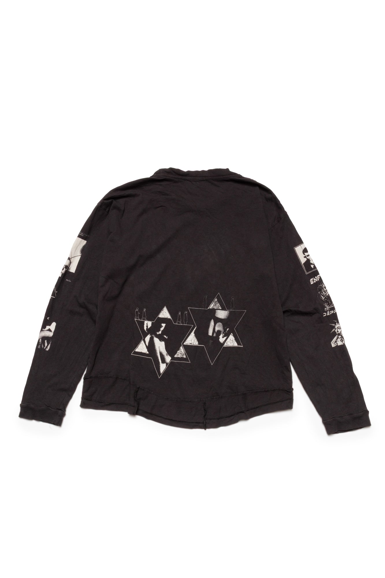 Enfants Riches Déprimés Eulogy Long Sleeve T-shirt in Faded Black - Xia Office