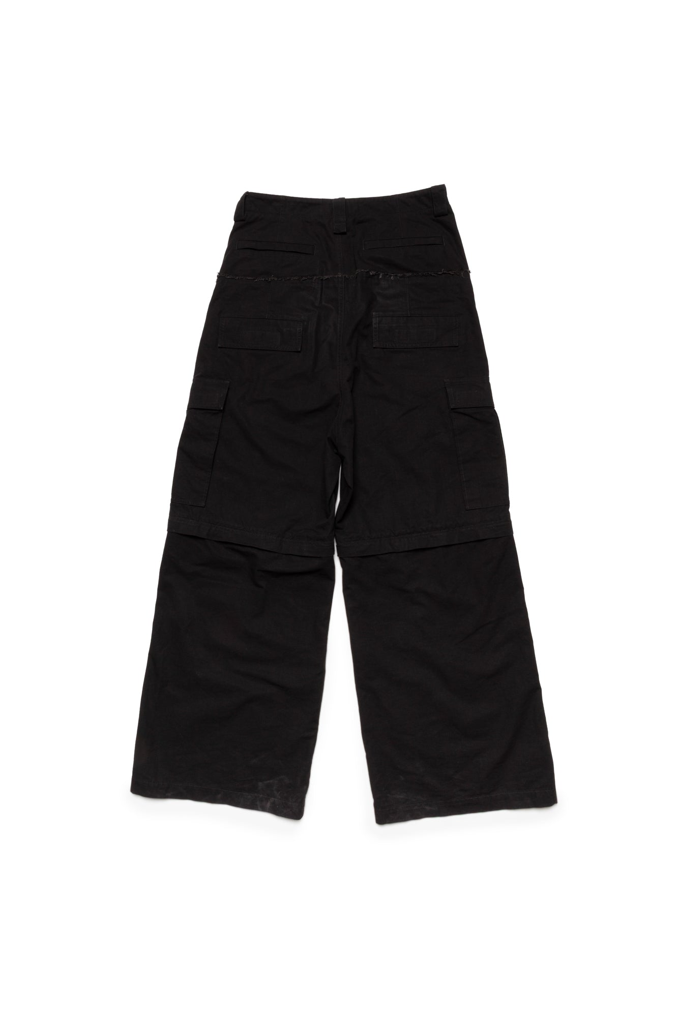 Balenciaga 2024 Black Cut-Up Cargo Pants - Xia Office