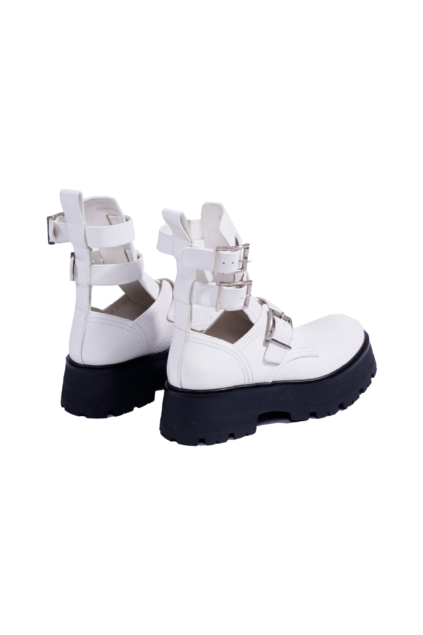 Alexander McQueen Leather Combat Boots - Xia Office