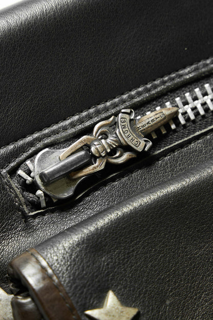 Chrome Hearts Vintage Motorcycle Saddlebag and Riding Gloves - Xia Office