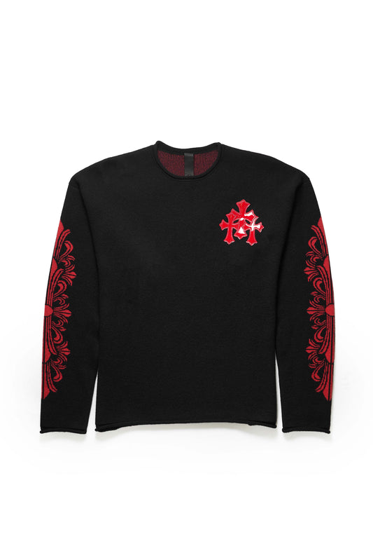 Chrome Hearts Cashmere Triple Cross Sweater - Xia Office
