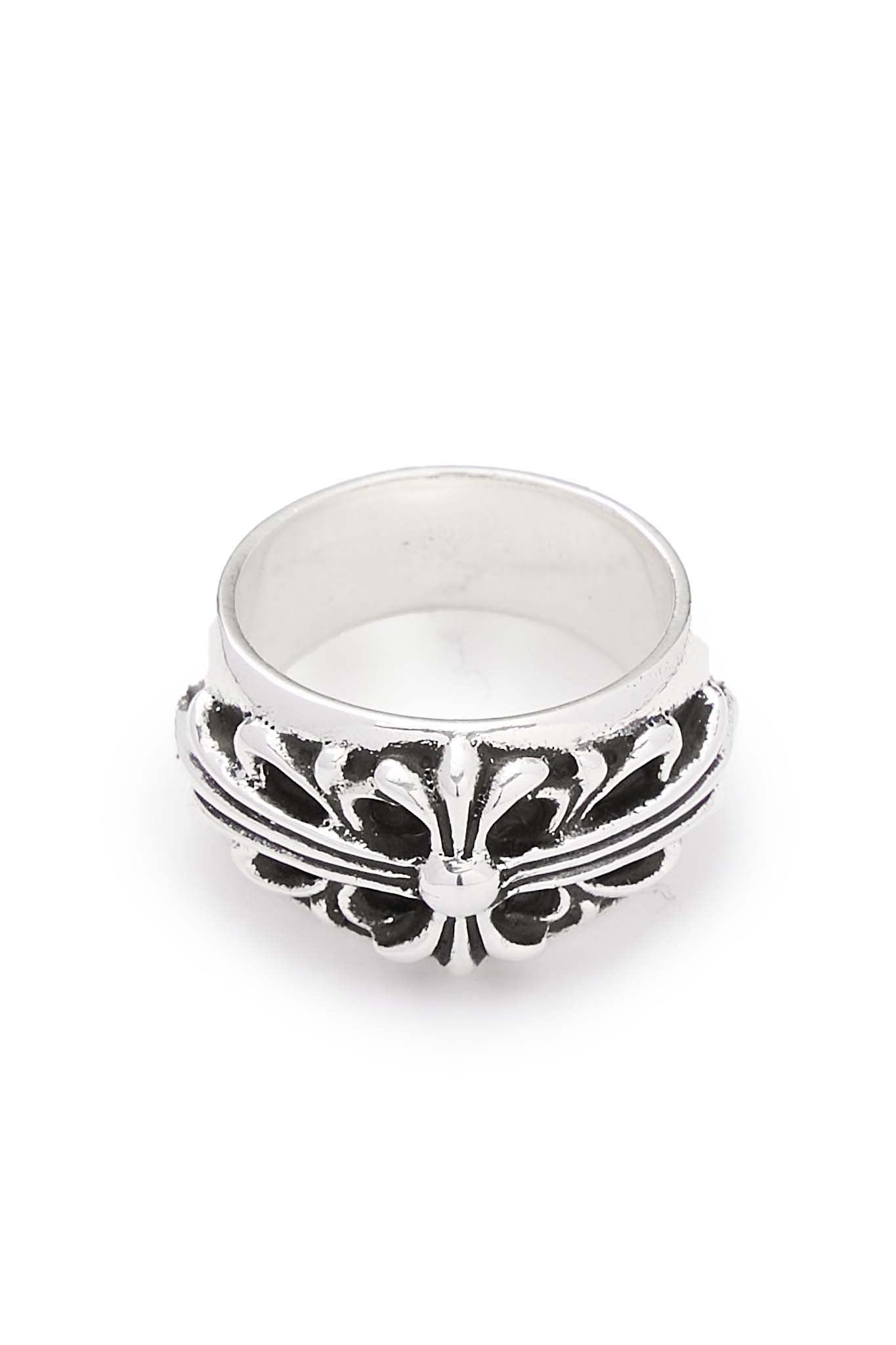 Chrome Hearts Floral Cloth Silver Ring - Xia Office