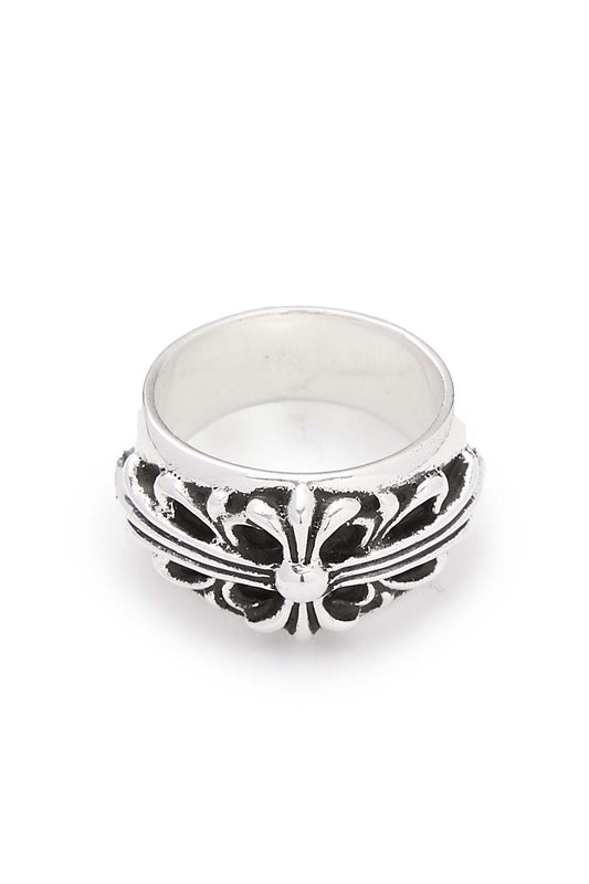 Chrome Hearts Floral Cloth Silver Ring - Xia Office