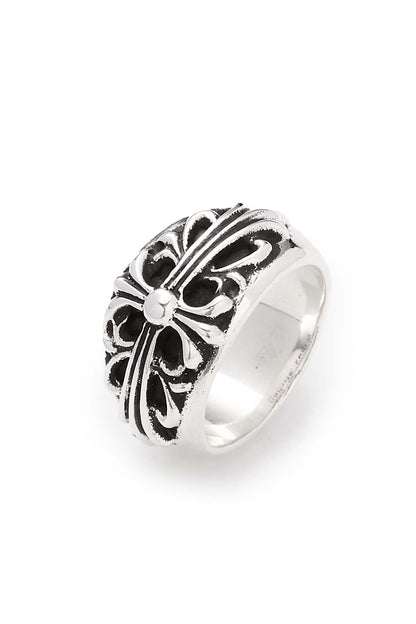 Chrome Hearts Floral Cloth Silver Ring - Xia Office