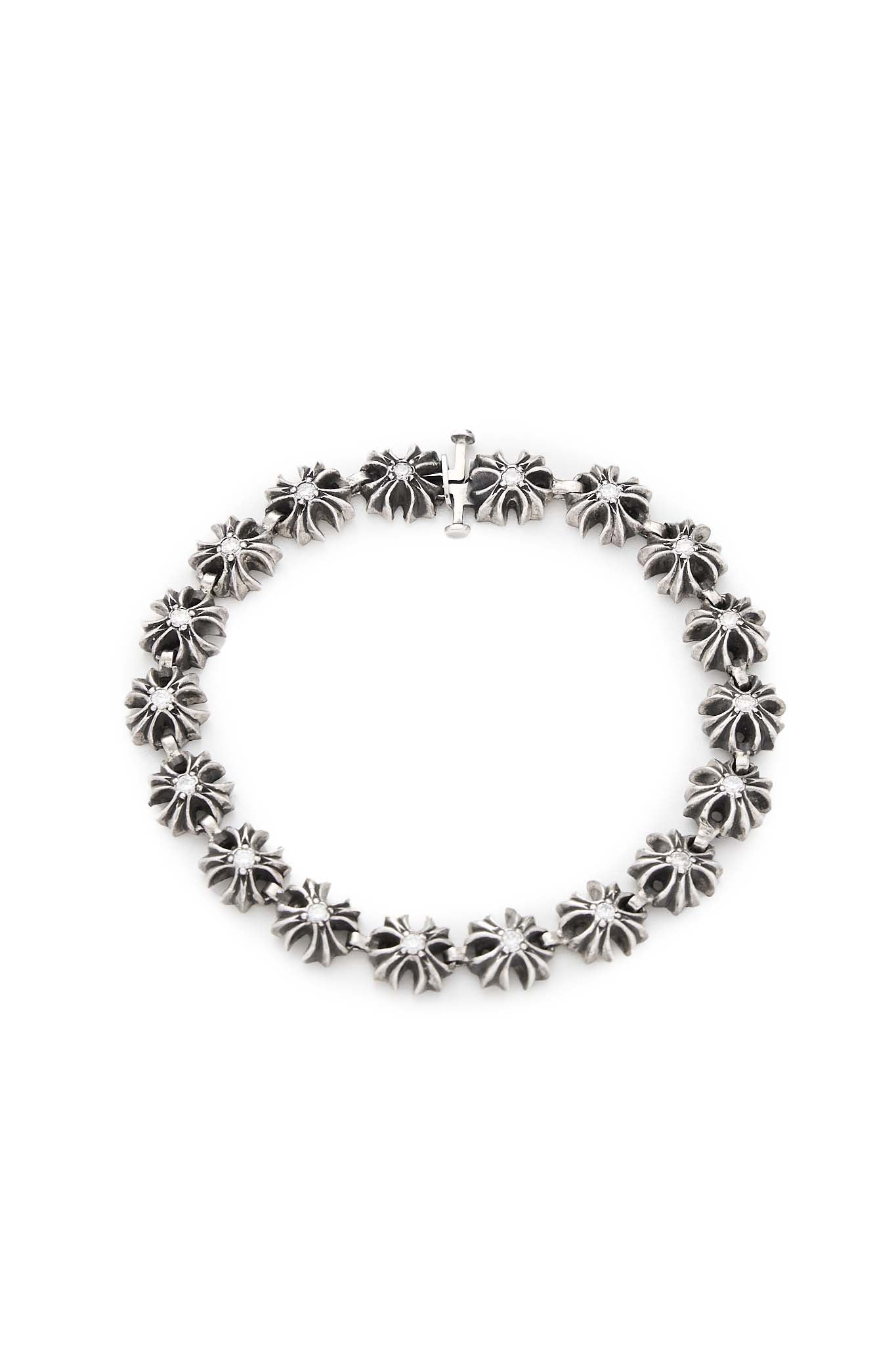Chrome Hearts Tiny Plus Cross Bracelet with Diamonds - Xia Office