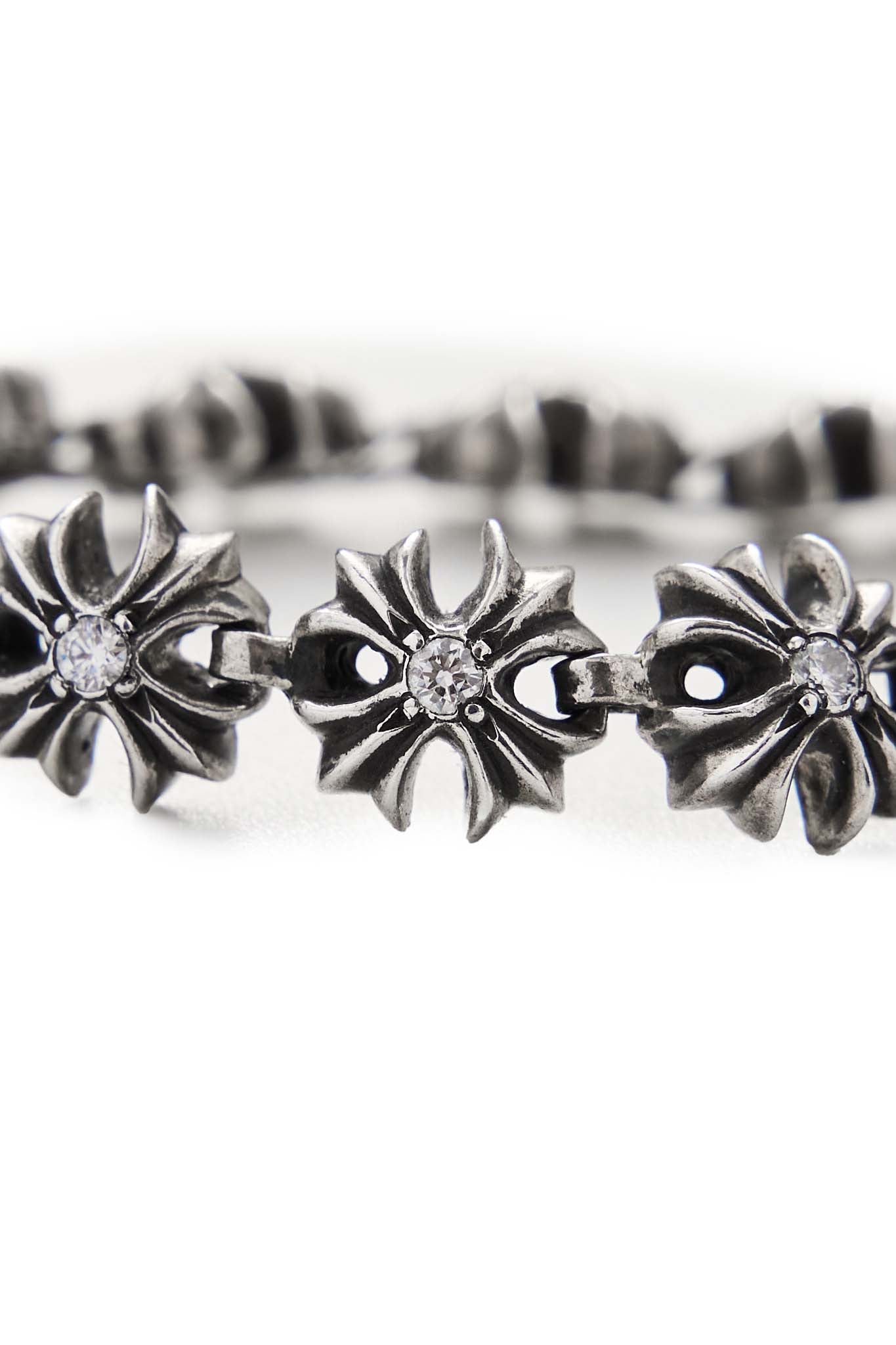 Chrome Hearts Tiny Plus Cross Bracelet with Diamonds - Xia Office