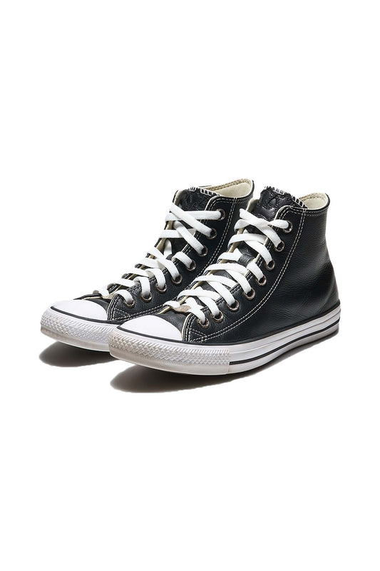 Chrome Hearts Converse Black Leather Cross Silver Dagger Sneakers - Xia Office