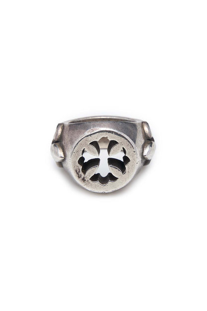 Chrome Hearts Silver Cutout Fleur Knee Ring - Xia Office