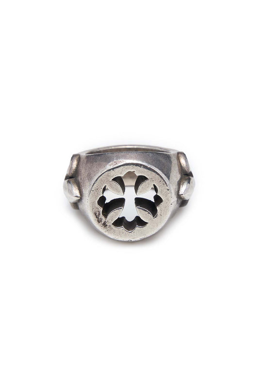 Chrome Hearts Silver Cutout Fleur Knee Ring - Xia Office