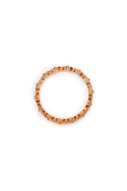 Chrome Hearts 22K Gold Tiny E Band Ring - Xia Office