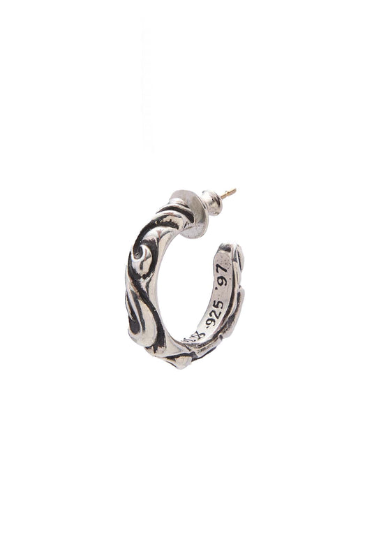 Chrome Hearts Single Scroll Hoop Earring - Xia Office