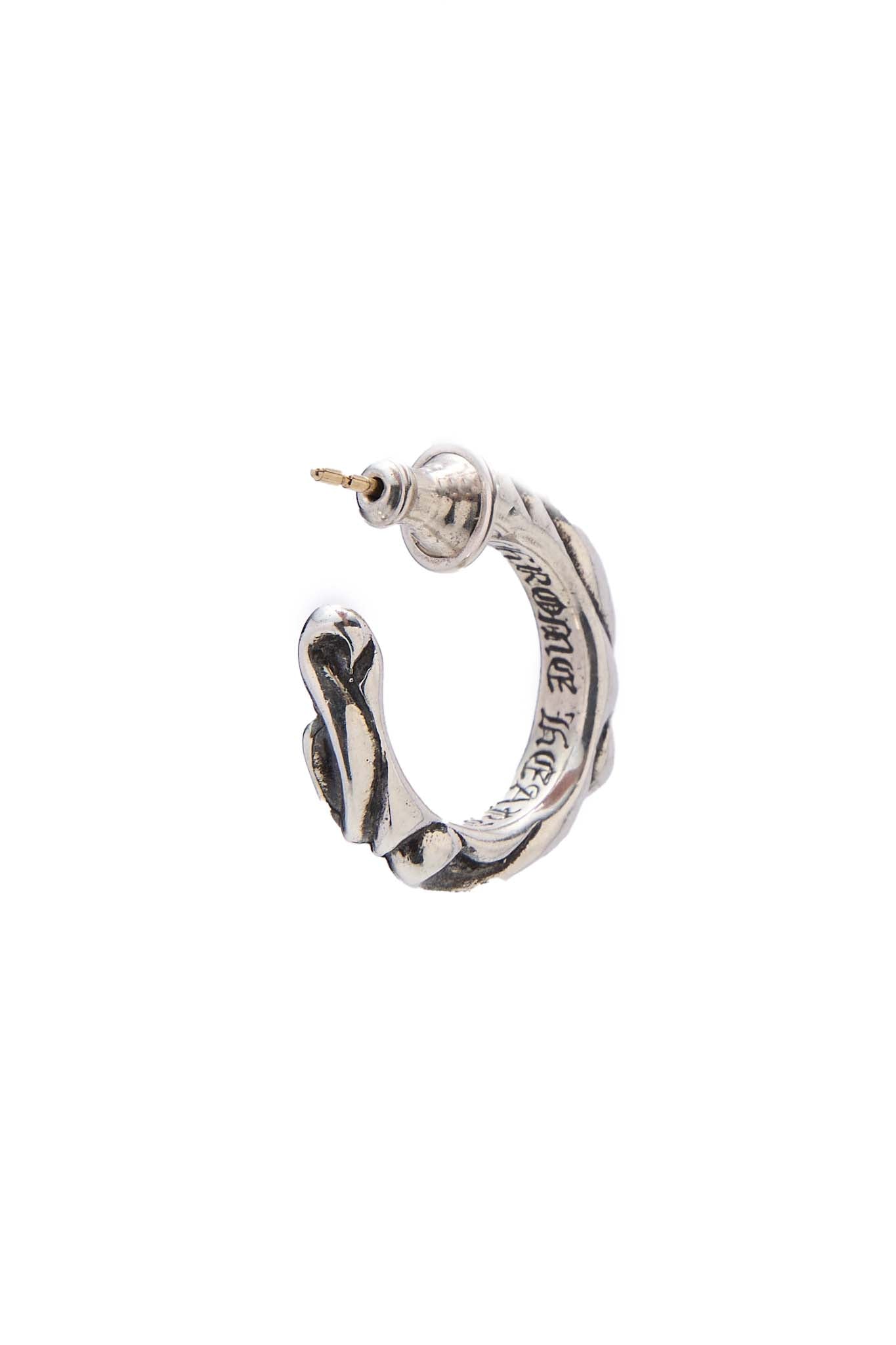 Chrome Hearts Single Scroll Hoop Earring - Xia Office
