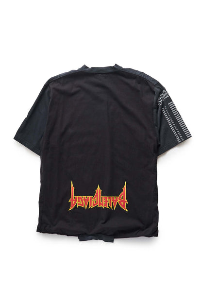 Balenciaga Black Faded Upside Down Speed Hunters Printed T-Shirt - Xia Office