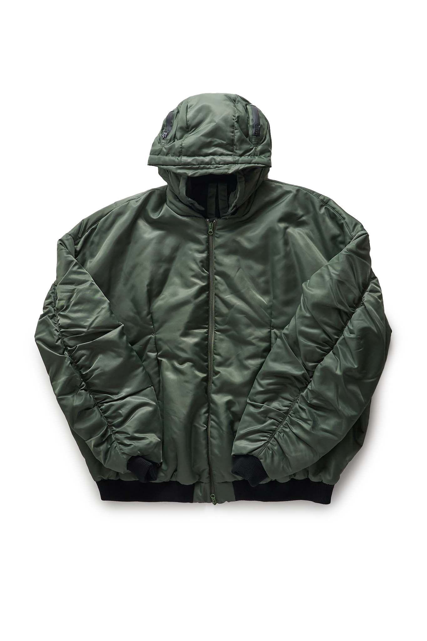 KUSIKOHC Green Helmet Bomber Jacket - Xia Office