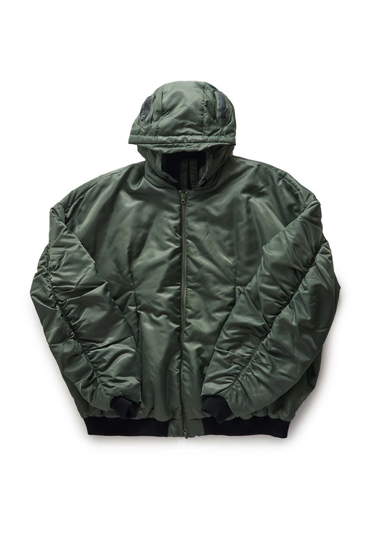 KUSIKOHC Green Helmet Bomber Jacket - Xia Office