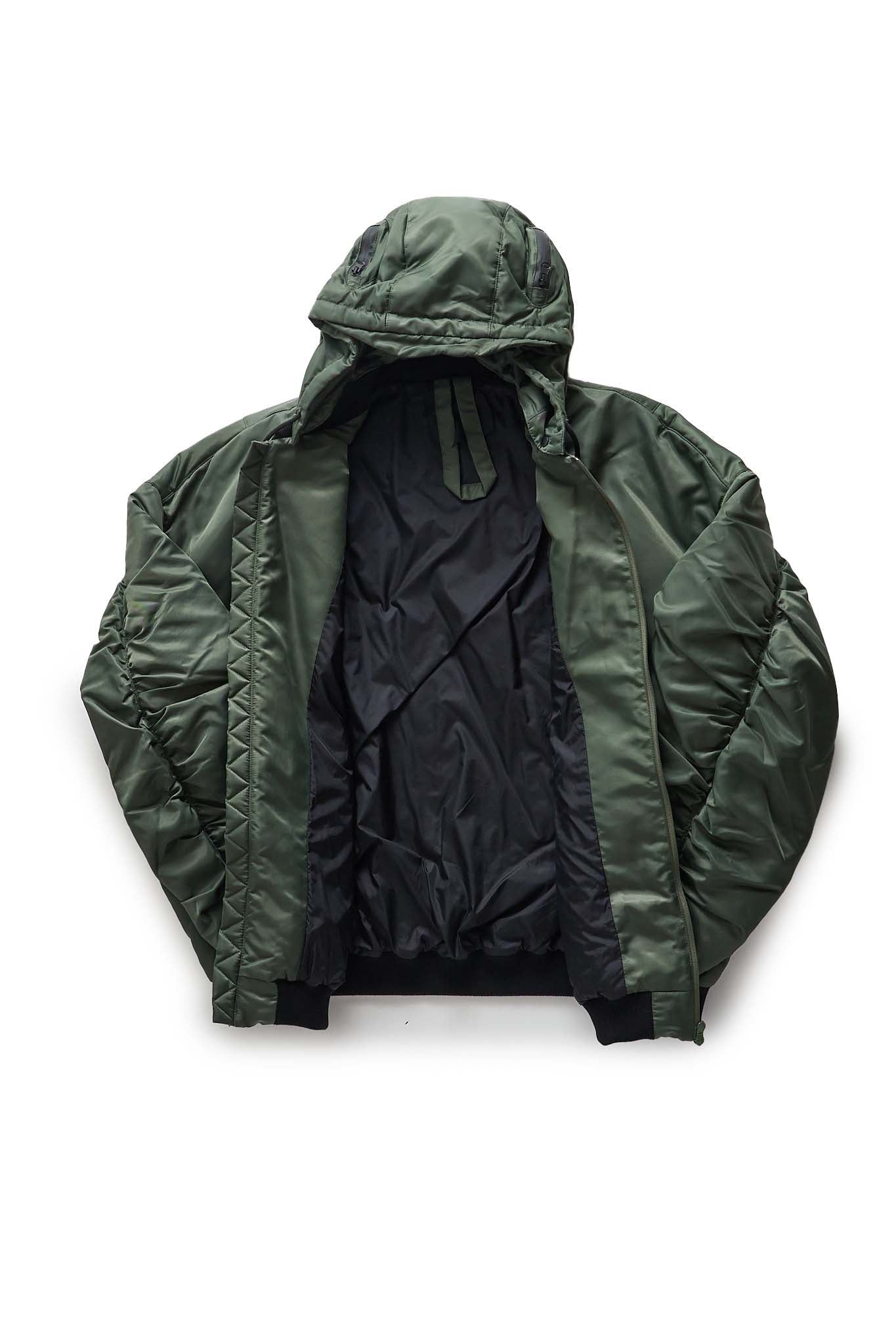 KUSIKOHC Green Helmet Bomber Jacket - Xia Office