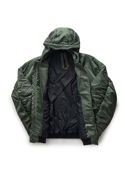 KUSIKOHC Green Helmet Bomber Jacket - Xia Office
