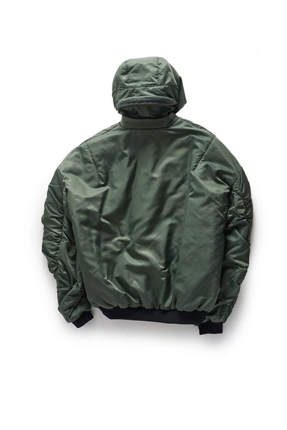 KUSIKOHC Green Helmet Bomber Jacket - Xia Office
