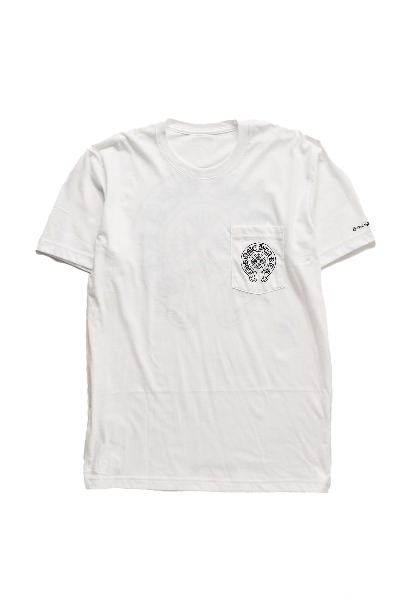 Chrome Hearts Horseshoe Logo White T-shirt - Xia Office