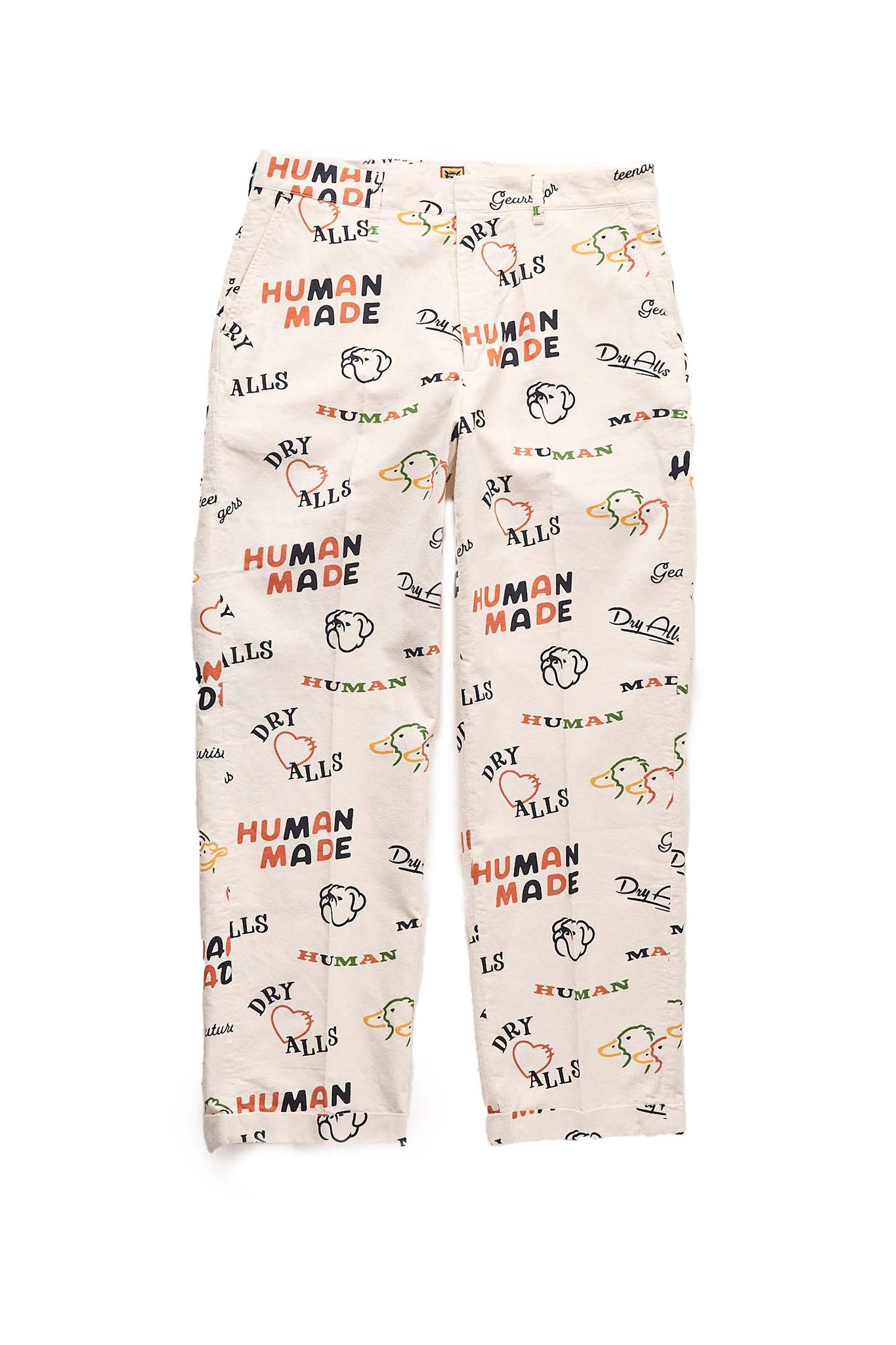 Human Made Printed Chino Pants In Cream - Xia Office