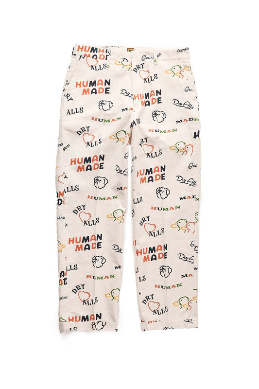 Human Made Printed Chino Pants In Cream - Xia Office