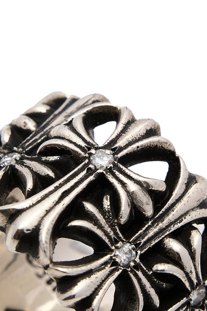 Chrome Hearts Diamond Cemetery Cross Ring - Xia Office