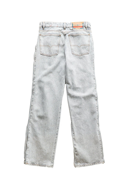 Dissel Side Zipper Grey Denim Jeans - Xia Office