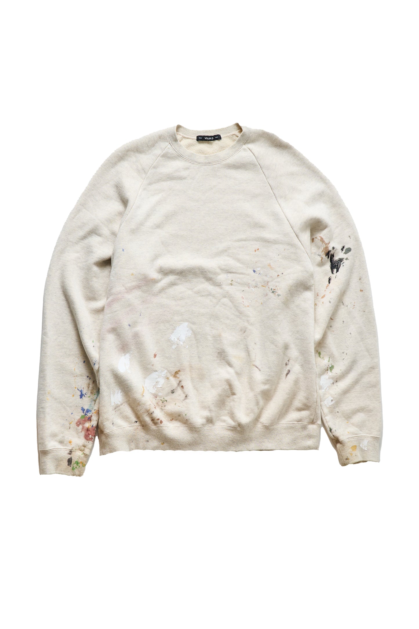 Vuja De Paint Splatter Mud Dye Zorn Crewneck Sweatshirt - Xia Office