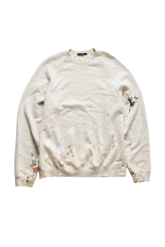 Vuja De Paint Splatter Mud Dye Zorn Crewneck Sweatshirt - Xia Office