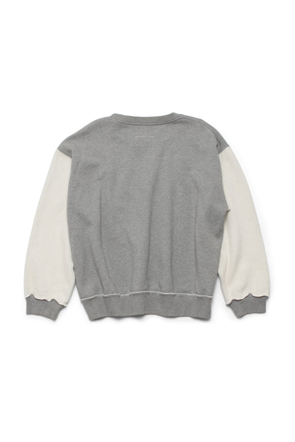 MM6 Maison Margiela Colorblock Pattern Crew Neck Pullover - Xia Office