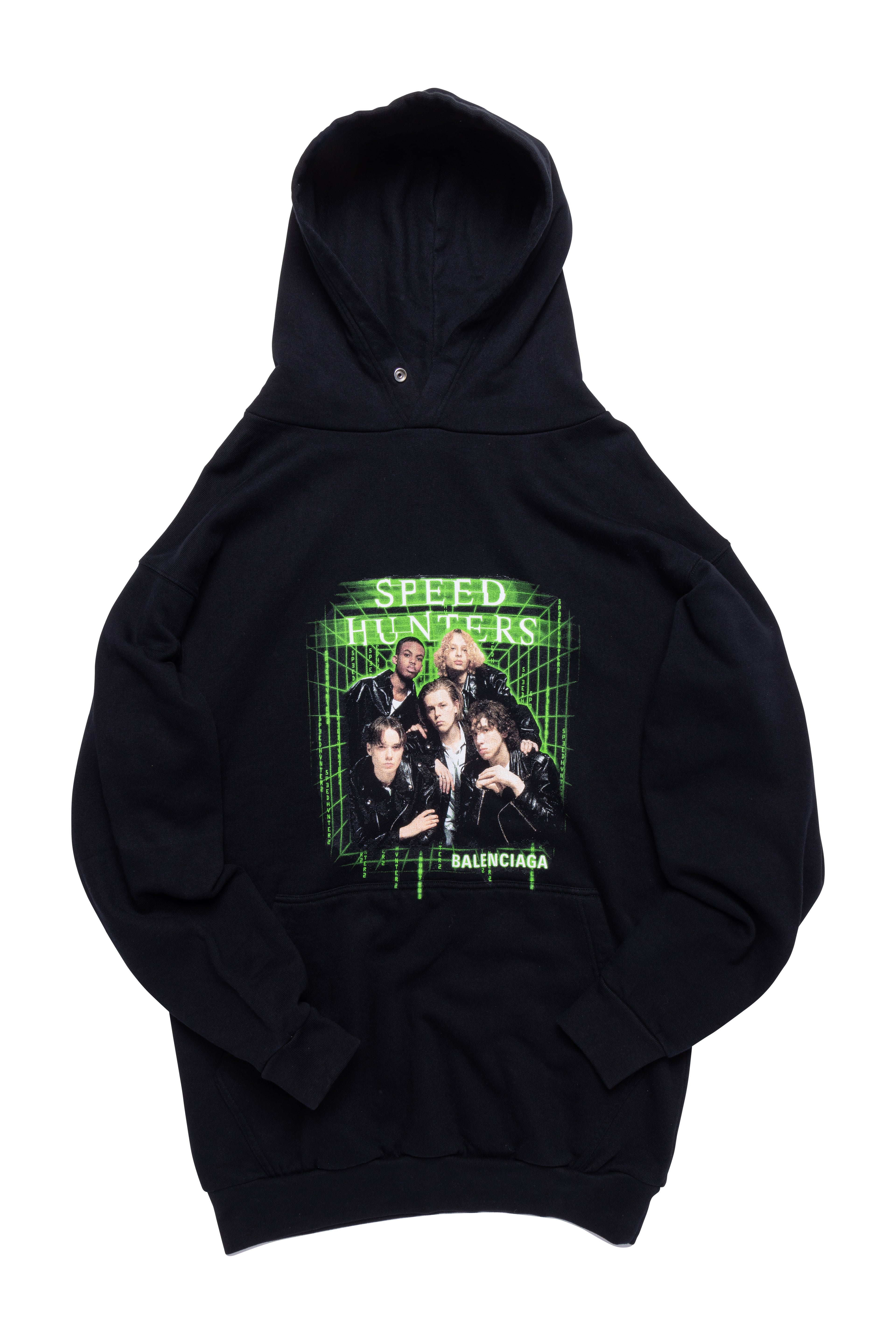 Balenciaga 2018 Graphic Print Speedhunters Hoodie - Xia Office
