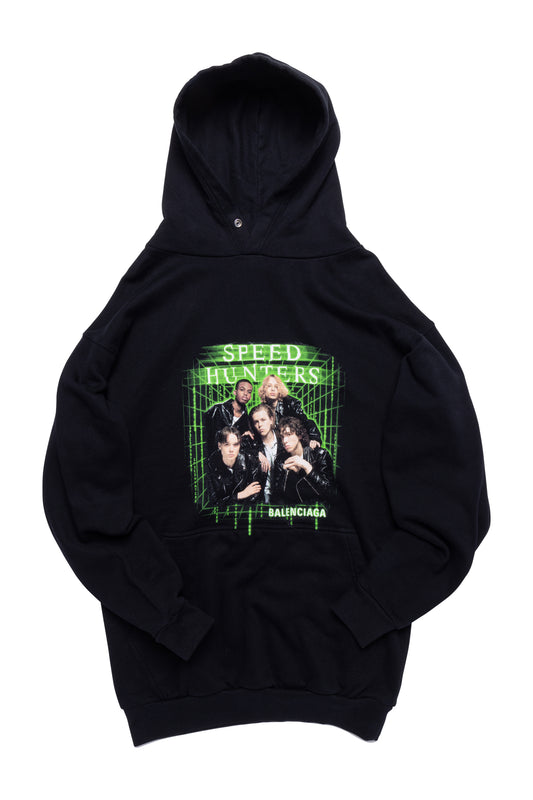 Balenciaga 2018 Graphic Print Speedhunters Hoodie - Xia Office