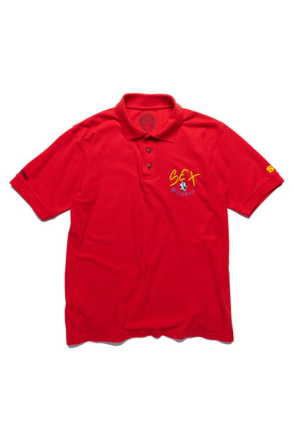 Chrome Hearts x Matty Boy Sex Records Red Polo STAFF T-shirt - Xia Office