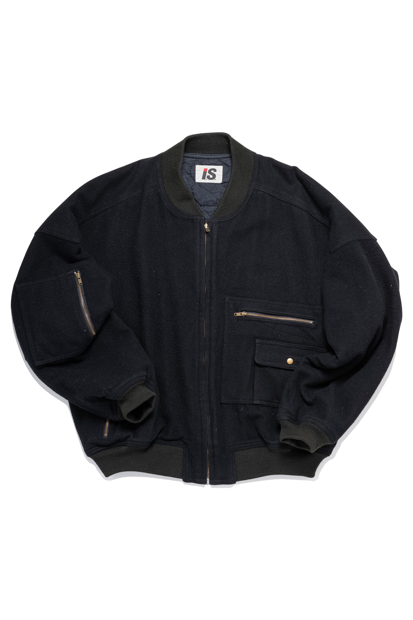 Issey Miyake × Tsumori Chisato × Vintage 80's Legendary Carelabel Logo Bomber - Xia Office