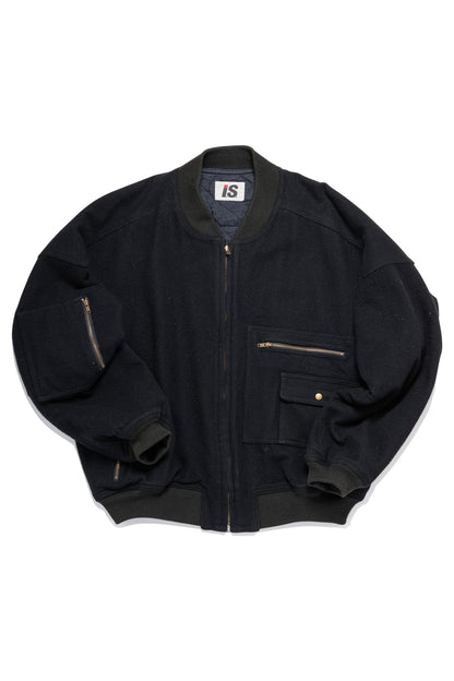 Issey Miyake × Tsumori Chisato × Vintage 80's Legendary Carelabel Logo Bomber - Xia Office