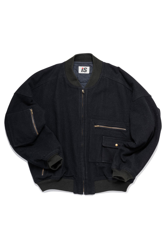 Issey Miyake × Tsumori Chisato × Vintage 80's Legendary Carelabel Logo Bomber - Xia Office