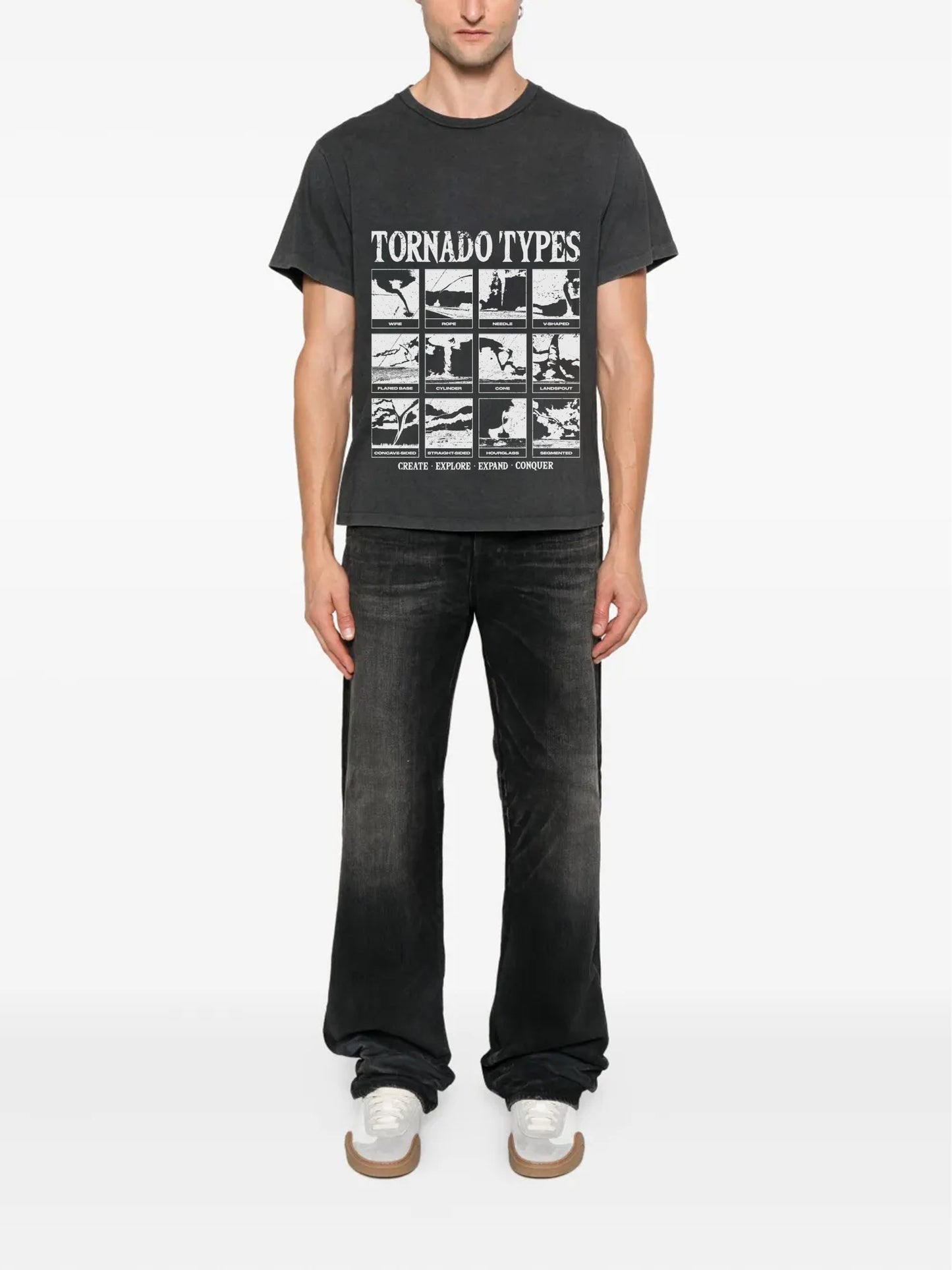 CEEC Tornado Type T-shirt in Washed Black - Xia Office