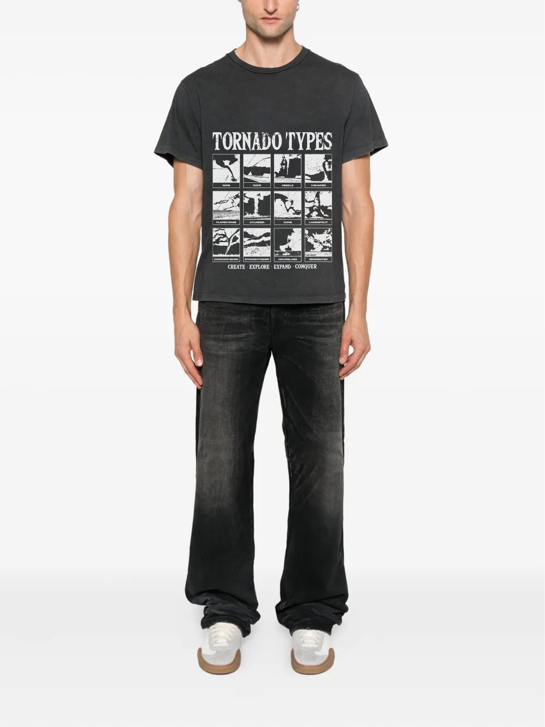 CEEC Tornado Type T-shirt in Washed Black - Xia Office