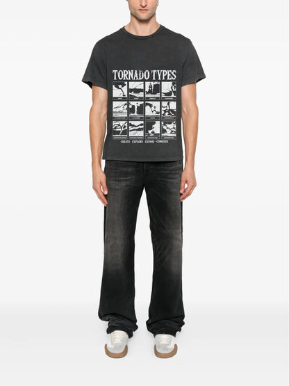 CEEC Tornado Type T-shirt in Washed Black - Xia Office