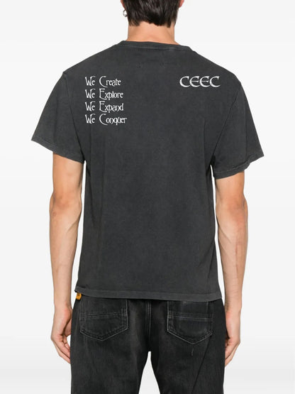 CEEC Tornado Type T-shirt in Washed Black - Xia Office