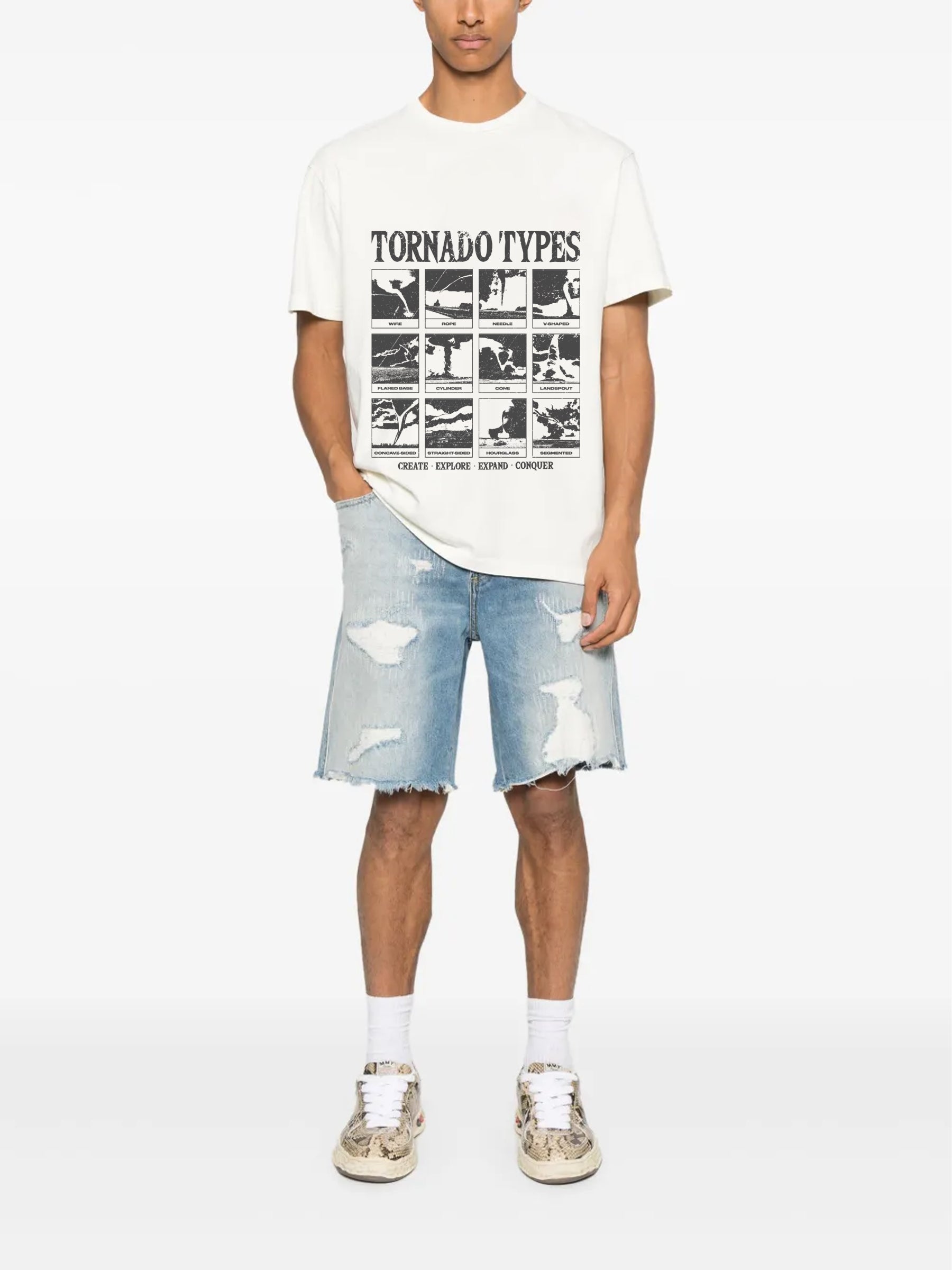 CEEC Tornado Type T-shirt in White - Xia Office