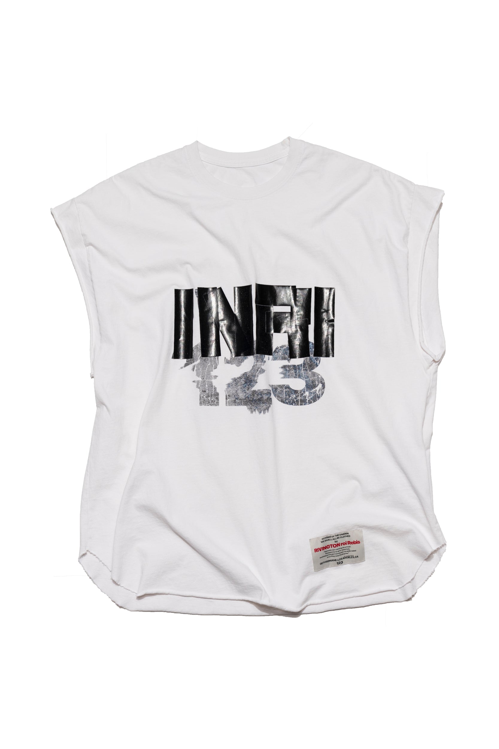 RRR123 x Fear of God INRI Cut Off T-shirt - Xia Office